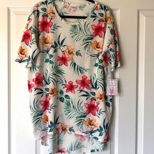 Lularoe Floral Irma High Low Tunic